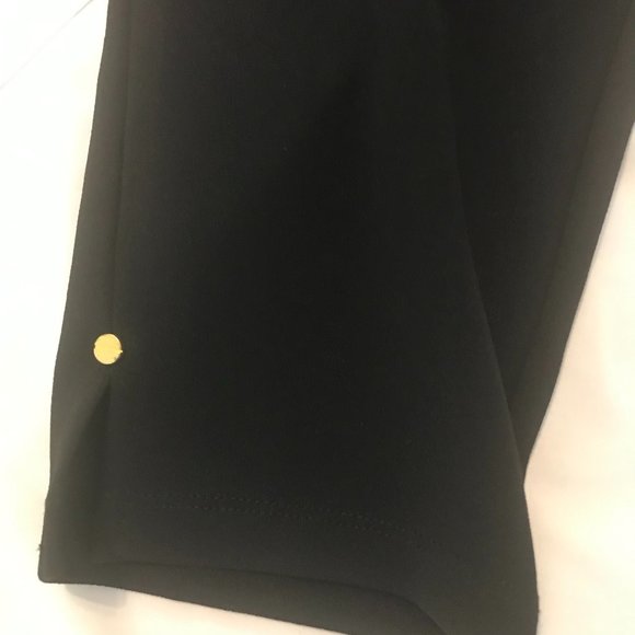 Michael Michael Kors Black Ankle Pants with Gold Hardware at Ankle, Size SM - Picture 2 of 5
